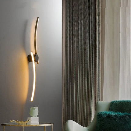 Applique murale LED en cuivre au design minimaliste pour ambiance chaleureuse — LZ4X9T2