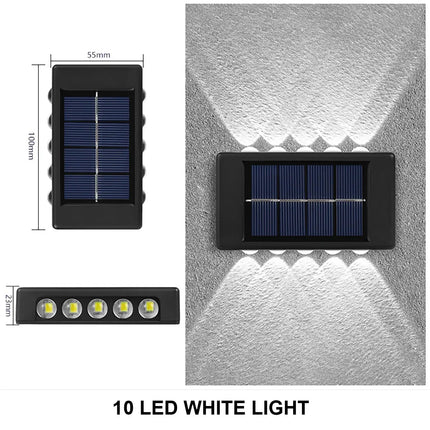 Applique murale solaire LED étanche pour éclairage extérieur décoratif — LZ4P9X2