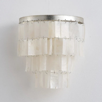 Lustre rétro en coquillage pour décoration intérieure élégante — LZ4X9T2