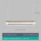 Rectangle-L 80cm / Blanc chaud