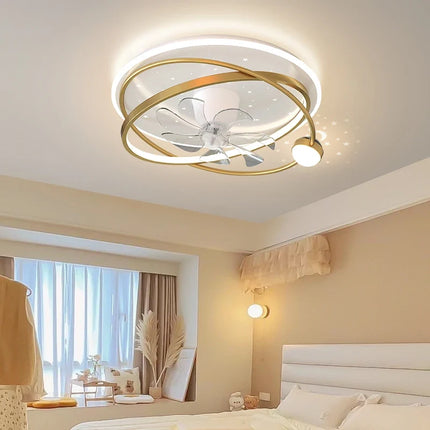Lustre intérieur avec ventilateur et éclairage intelligent — LZ4X9T