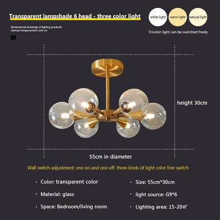 Lustre suspension en verre blanc pour éclairage intérieur — LZ4X9P