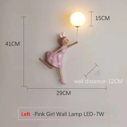 Applique murale 3D dessin animé pour décoration chevet fille — LZ4X9P2