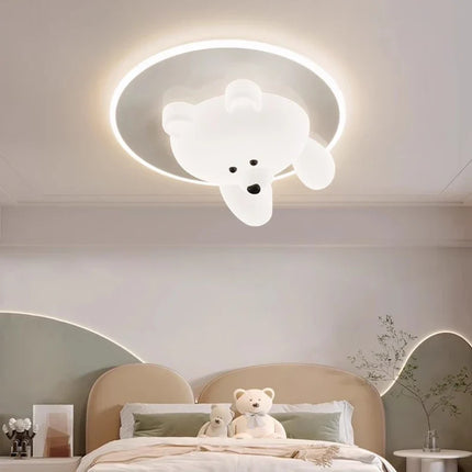 Plafonnier enfant en forme d’ours et nuage mignons — LZ4X9P2