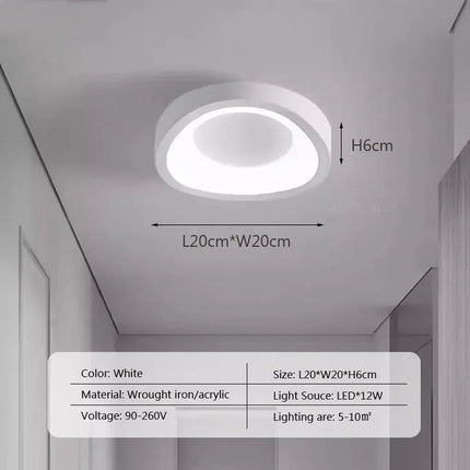 Plafonnier LED style nordique pour salon — LZ4G7XQ9