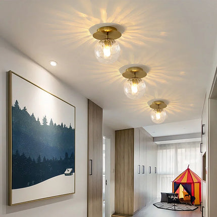 Plafonnier design en verre pour éclairage moderne et élégant — LZ4X9M