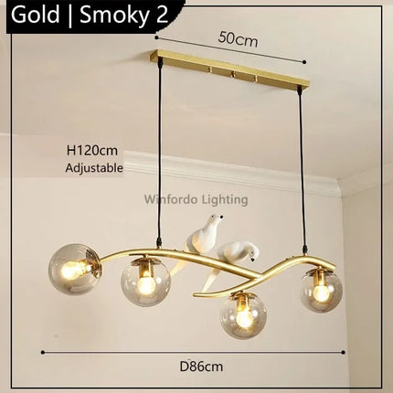 suspension design moderne forme oiseau scandinave décoratif winfordo