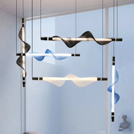 Lustre LED tendance en acrylique design moderne 2024 — LZ7QX9