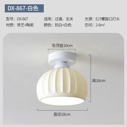 Plafonnier moderne blanc au design épuré — LZ4X9T
