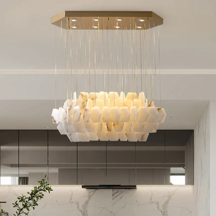 Lustre moderne en pierre naturelle pour décoration intérieure 2024 — LZ4X7Q9J