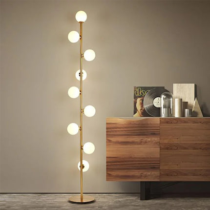 Lampadaire boule en verre style nordique pour intérieur — LZ4X9T2