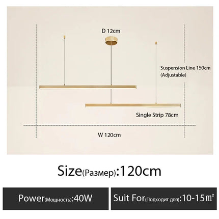 Plafonnier LED suspendu au design nordique moderne pour intérieur — LZ4X9QJ