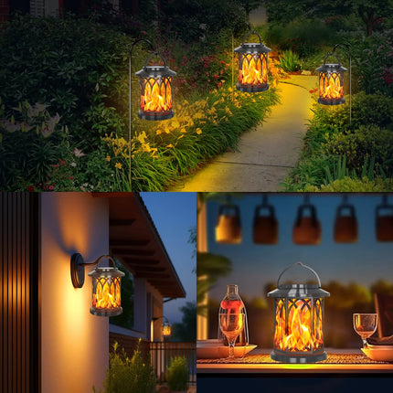 Suspension solaire effet flamme pour éclairage de jardin extérieur — LZ4X9P