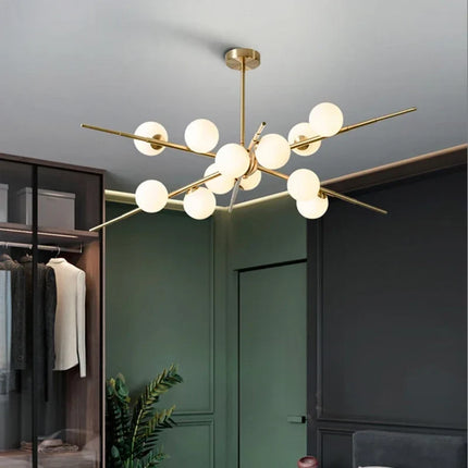 Lustre moderne en verre pour éclairage intérieur design — LZ4X9T2