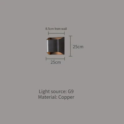 Applique murale en cuivre au design italien pour intérieur moderne — LZ4X9T2
