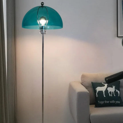 Lampadaire LED nordique en acrylique avec abat-jour coloré rétro — LZ4X9P2