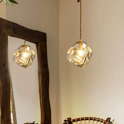 suspension en verre style nordique rétro pour intérieur