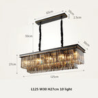 Noir L125cm / Cristal clair