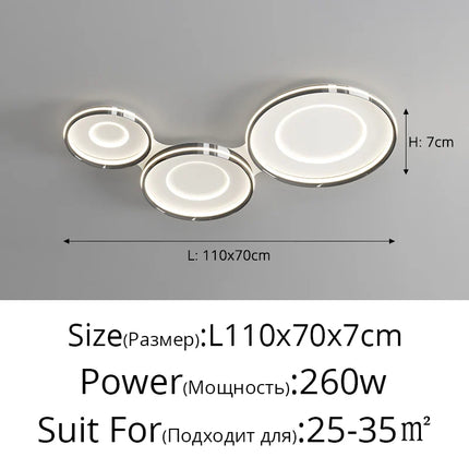 Plafonnier LED nordique au design créatif pour intérieur — LZ4X9QJ