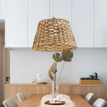 Suspension rotin style wabi sabi pour décoration moderne — LZ4X9T