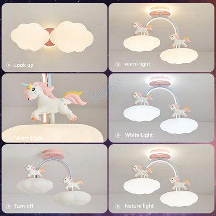 Lustre licorne avec télécommande et lumière spectre complet — LZ4X9P