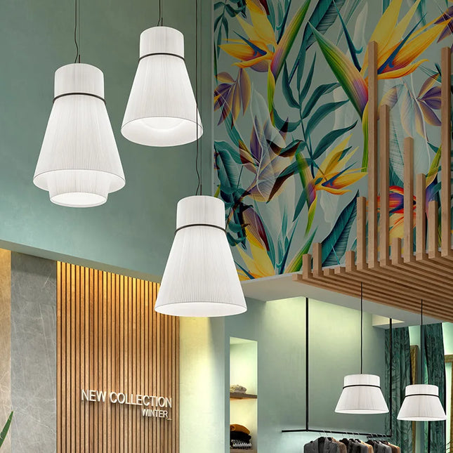Lustre moderne en tissu chinois pour décoration intérieure — LZ4G7XQ