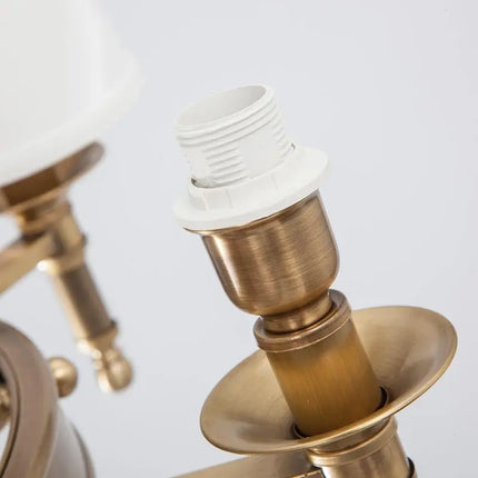 Lustre suspension en cuivre et bronze authentique — LZ4X9T