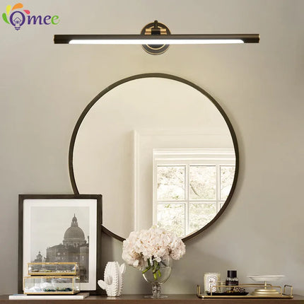 Applique murale LED noire style Américain pour salle de bain et miroir — LZ4X9P2