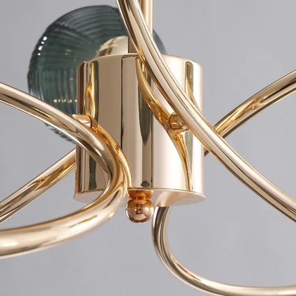 Lustre nordique brillant avec boule en verre — LZ4X9M2