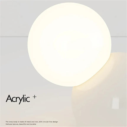 Lampe de chevet ronde en verre pour intérieur décoratif — LZ4X9T
