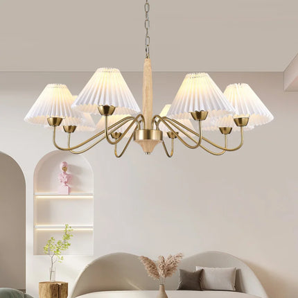 Lustre suspension élégant en bois pour cuisine et îlot — LZ4P9XQ