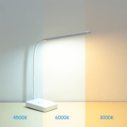 Lampe de bureau LED tactile pliable à col de cygne avec protection des yeux — LZ4X9J