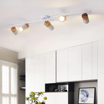 Lustre nordique à bande LED avec spots décoratifs pour intérieur — LZ4X7P9