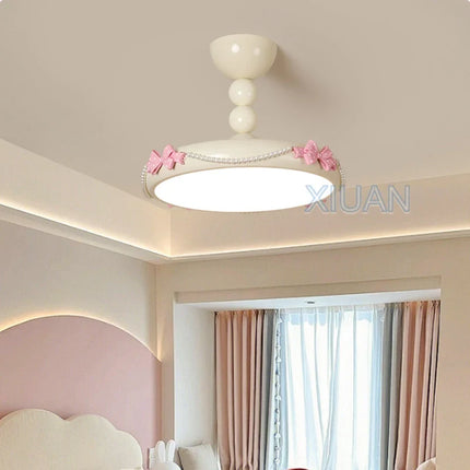 Plafonnier romantique en perles pour chambre de princesse — LZ4N7Q2
