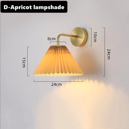 Applique murale plissée en tissu style nordique décorative — LZ4XJ9