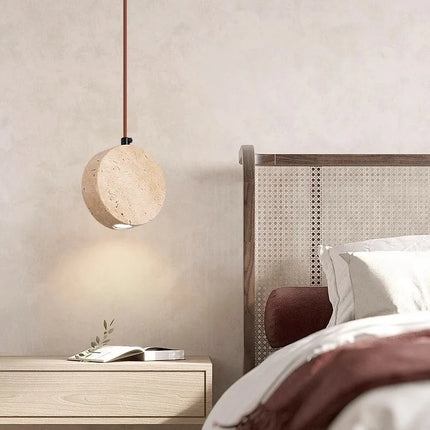 Suspension japonaise en pierre style wabi-sabi pour intérieur — LZ4G7Q2