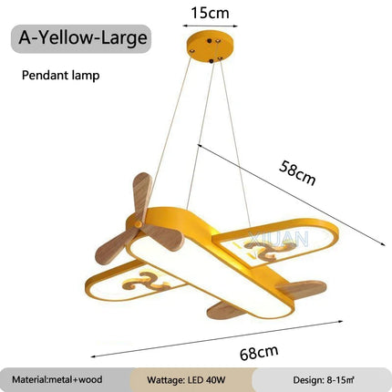 Suspension LED en bois et métal pour chambre d’enfant — LZ4QJ7M