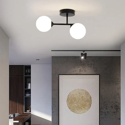 Plafonnier LED boule style nordique pour chambre et salon — LZ4X9P2