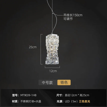 Suspension décorative en cristal de luxe pour intérieur — LZ4X9M