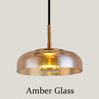 Verre ambré / Diamètre 23 x H 9 cm / 6 W | Blanc chaud