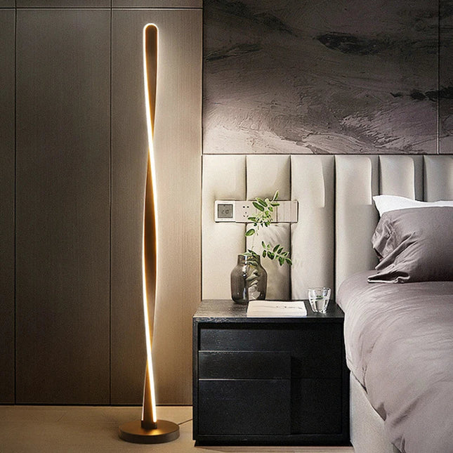 Lampadaire moderne en aluminium à intensité variable pour intérieur — LZ4Q9T