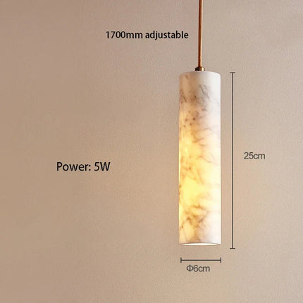 Lustre design wabi-sabi en marbre naturel pour hôtel — LZ4X9P2