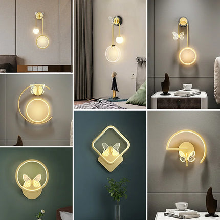 Applique murale LED design nordique pour éclairage intérieur créatif — LZ4X9P2