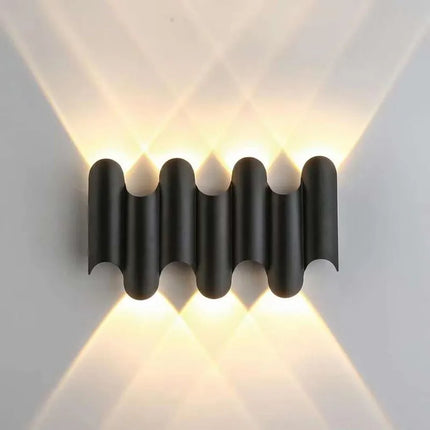 Applique murale LED étanche IP65 pour extérieur et intérieur en aluminium doré — LZ4X9T2
