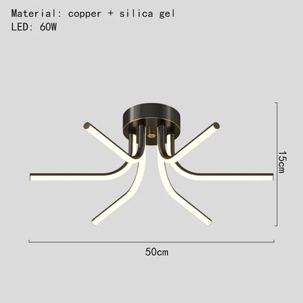 Lustre LED minimaliste pour éclairage intérieur polyvalent — LZ4X9B2
