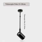 Poteau télescopique / Type de plafonnier / Lumière blanche | Corps de lampe noir | 7W