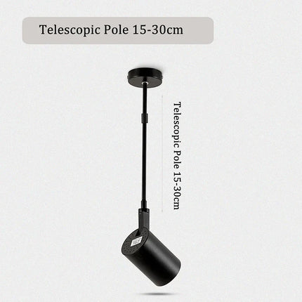 Plafonnier LED télescopique sur rail pour magasin et galerie d'art — LZ4X9P