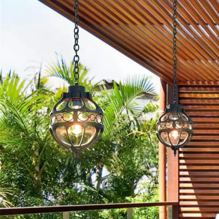 Suspension en verre pour décoration intérieure et extérieure — LZ4X9T2