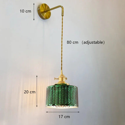 Lustre suspension en verre minimaliste au design japonais créatif — LZ4X9M