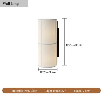 Lustre LED en tissu au design wabi sabi pour intérieur — LZ4QX9